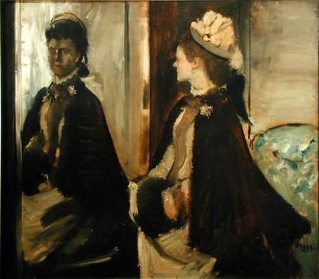 Madame Jeantaud in the mirror from Edgar Degas