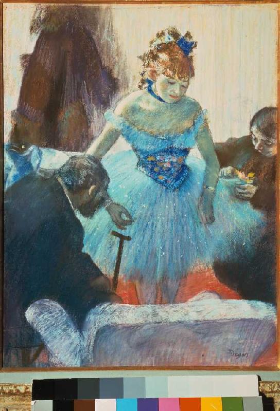 Tänzerin in der Garderobe. from Edgar Degas