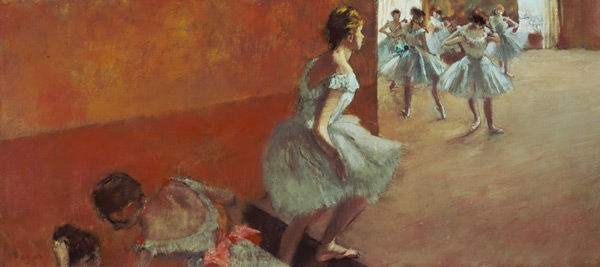 Dancers on stairs from Edgar Degas