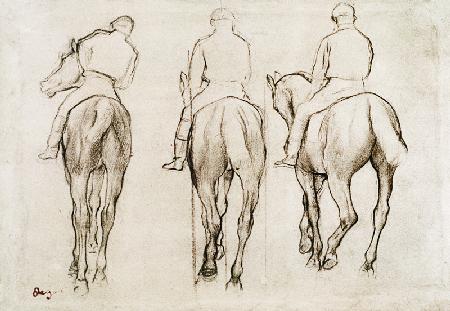 Jockeys (pencil)