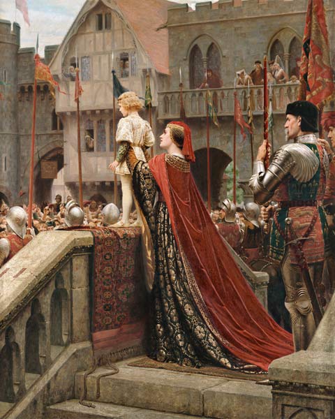 A Little Prince Likely In Time To Bless A Royal Throne from Edmund Blair Leighton