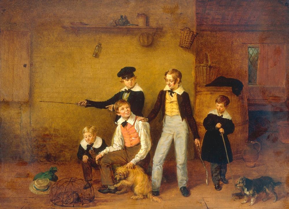 Boys with their Pets from Edmund Bristow