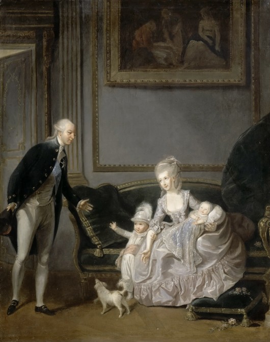 The Family of Louis Philippe Joseph d'Orléans (1747-1793) at the Palais-Royal, 1776 from Edouard Cibot