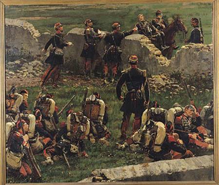 Fragment of the Panorama of the battle of Rezonville (16th August 1870) from Edouard Detaille