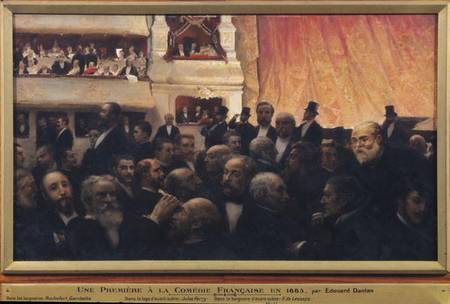First Night at the Comedie Francaise in 1885 from Edouard-Joseph Dantan