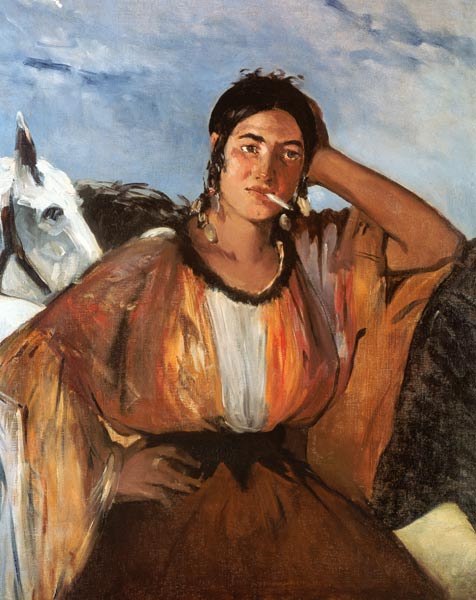 Gypsy with a Cigarette from Edouard Manet
