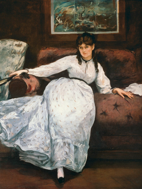 The Rest, portrait of Berthe Morisot (1841-95) from Edouard Manet
