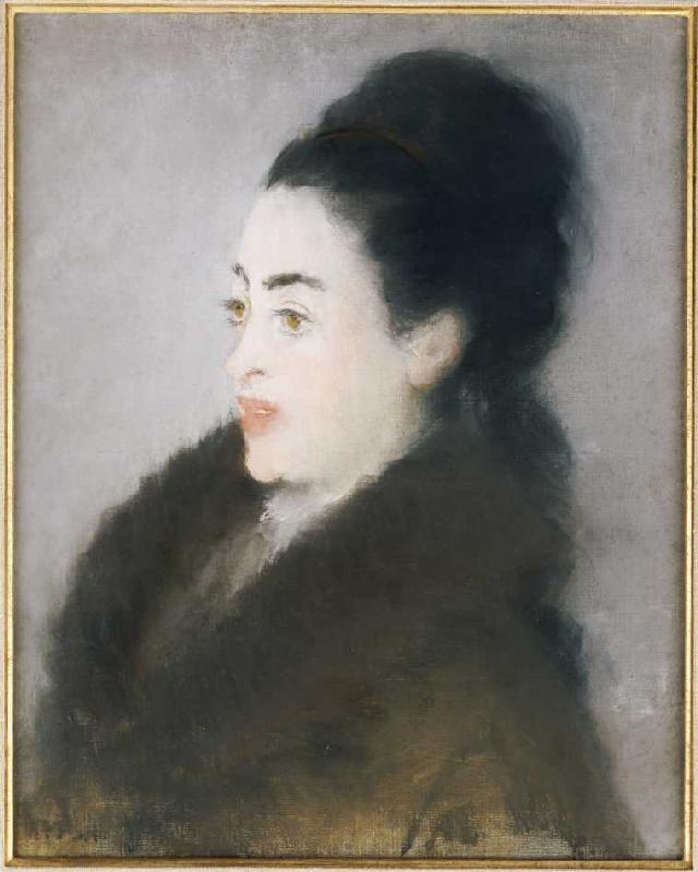 Dame in einem Pelzmantel from Edouard Manet