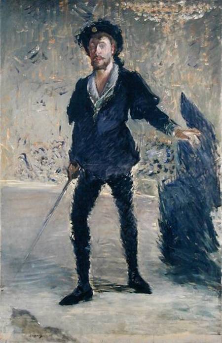 Jean-Baptiste Faure in the Opera 'Hamlet' by Ambroise Thomas from Edouard Manet