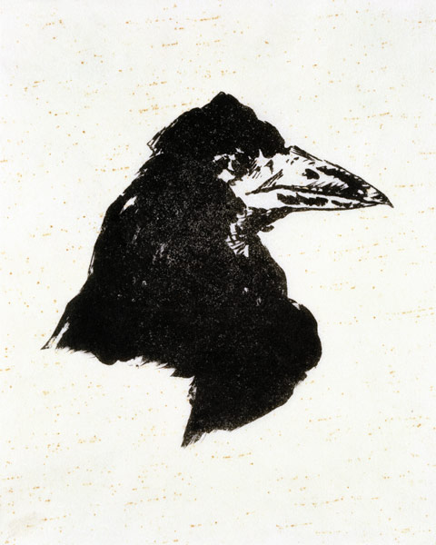 Le Corbeau (The Raven) Illustration for the poem "The Raven" by Edgar Allan Poe from Edouard Manet
