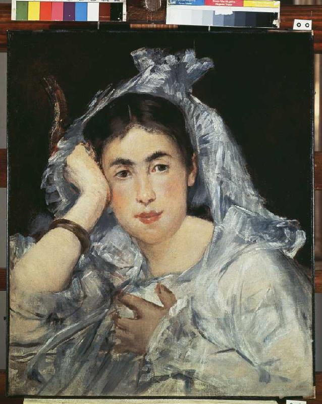 Marguerite de Conflans with hood from Edouard Manet