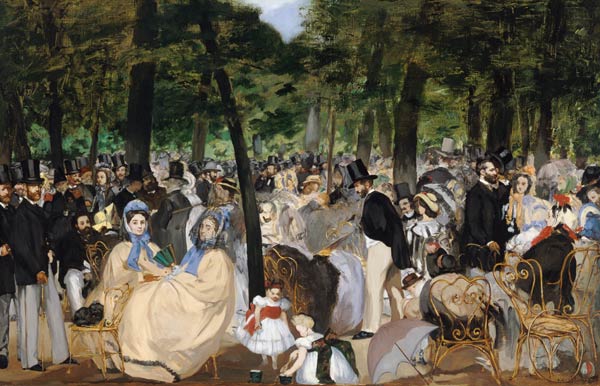 Music in the Tuileries from Edouard Manet