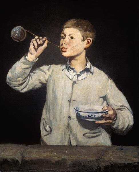 Boy Blowing Bubbles, 1867-69