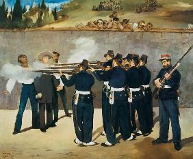 The shooting emperor Maximilian of Mexico