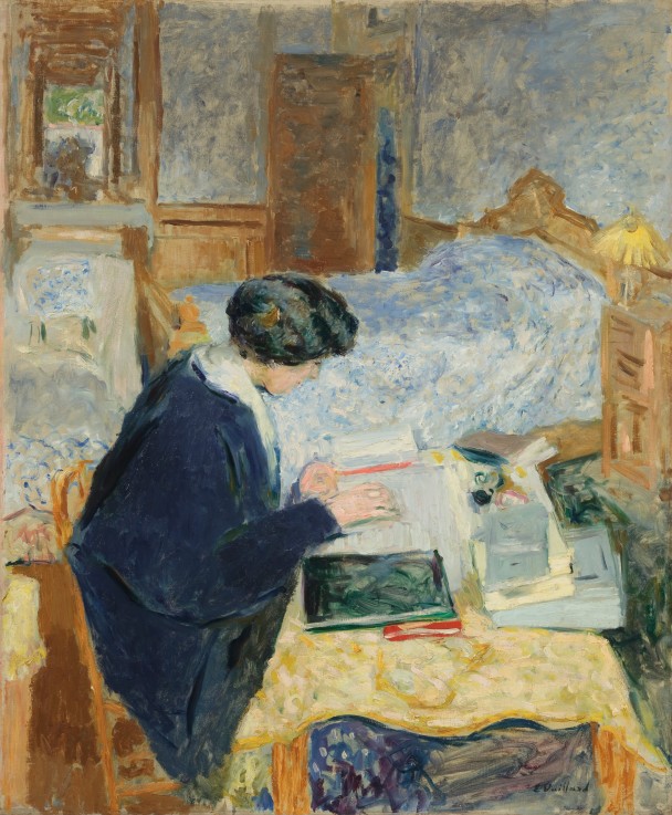 Lucy Hessel Reading (Lucy Hessel lisant) from Edouard Vuillard
