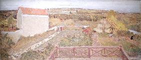 Landscape in the Midi (oil on panel) 