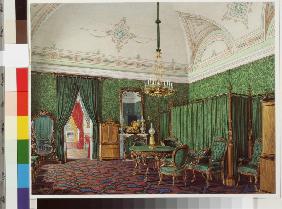Interiors of the Winter Palace. The Third Reserved Apartment. A Bedroom