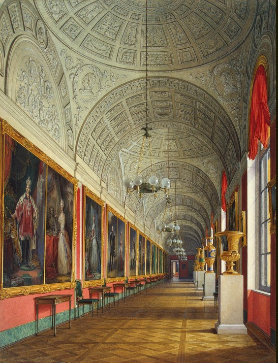 The New Hermitage. The Romanov Gallery (South site) from Eduard Hau