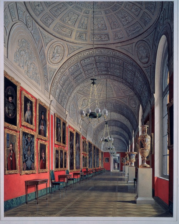The New Hermitage. The Romanov Gallery (North site) from Eduard Hau