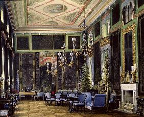 The Chinese Room in the Great Palais in Tsarskoye Selo (w/c, gouache and ink on paper)
