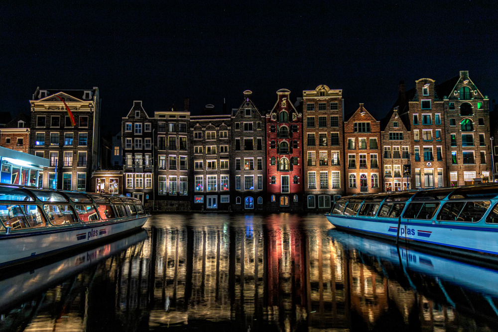 &quot;Dancing Houses&quot; on the Damrak Canal in Amsterdam from Eduardo Mosqueira Rey
