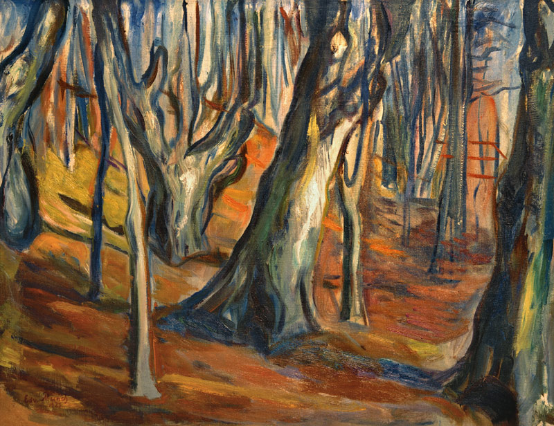 Autumn (Old trees, Ekely) from Edvard Munch