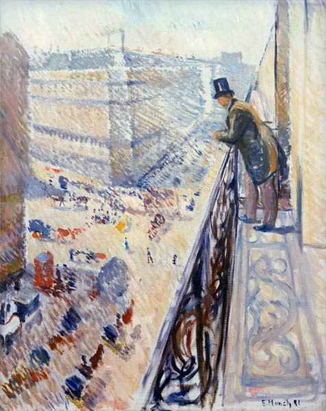 Rue Lafayette from Edvard Munch