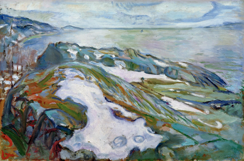 Winter landscape from Edvard Munch