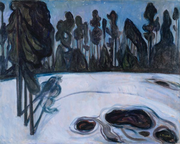 Winter landscape from Edvard Munch