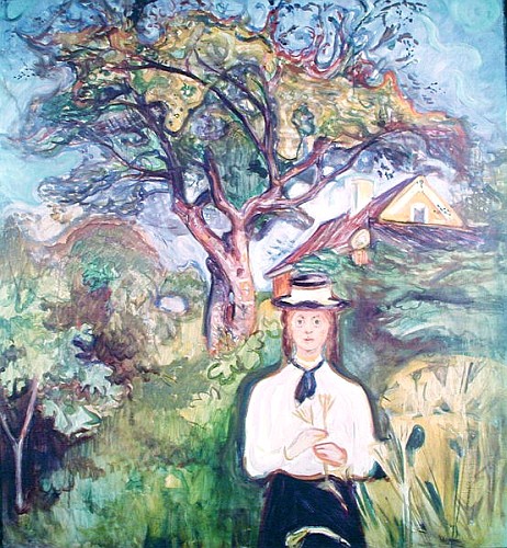 Girl under Apple Tree from Edvard Munch
