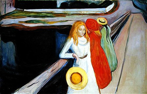 Girls on the Bridge  from Edvard Munch