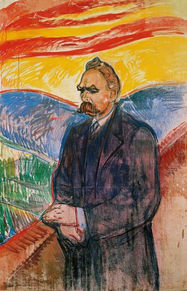 Portrait of Friedrich Nietzsche from Edvard Munch