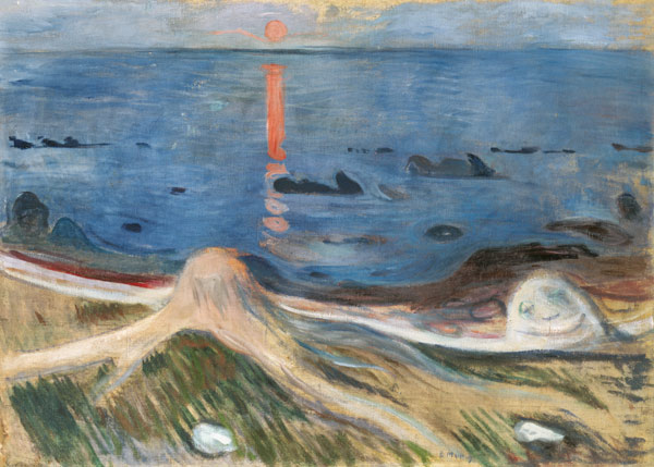 Beach mysticism from Edvard Munch