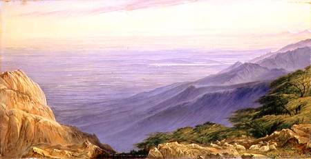 The Plain of Lombardy from Monte Generoso from Edward Lear