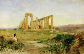 Temple of Agrigento (oil on canvas)