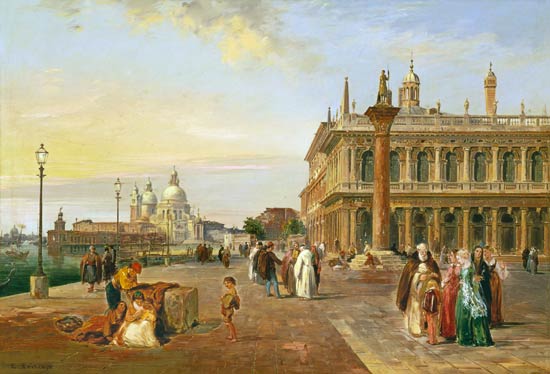 Nella Piazza in Venezia nel fondo Santa Maria della Salute from Edward Pritchett