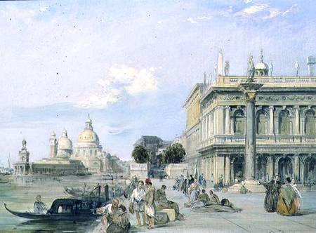 View of the Dogana and Santa Maria della Salute from the Piazzetta, Venice from Edward Pritchett