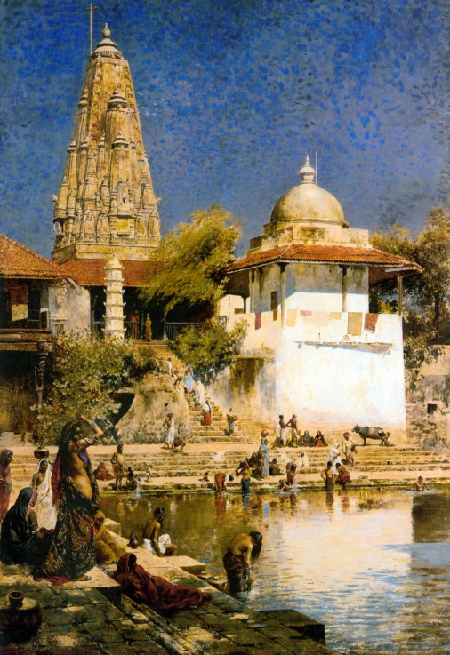 Banganga Tank and Walkeshwar Temple at Bombay from Edwin Lord Weeks