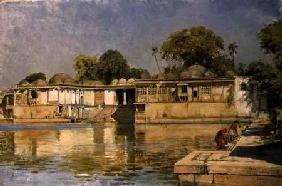 Palace and Lake at Sarkeh, near Ahmedabad, India
