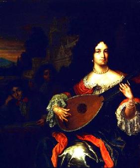 A Lady playing a lute with two boys at her side (not the same as 31891)