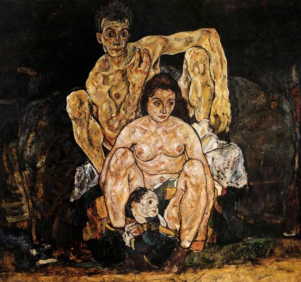 The family from Egon Schiele
