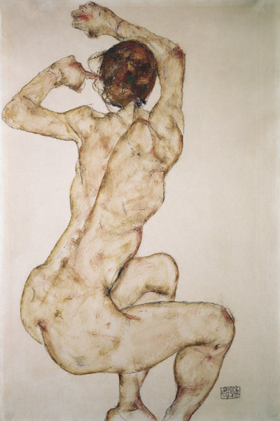 The crouching down from Egon Schiele