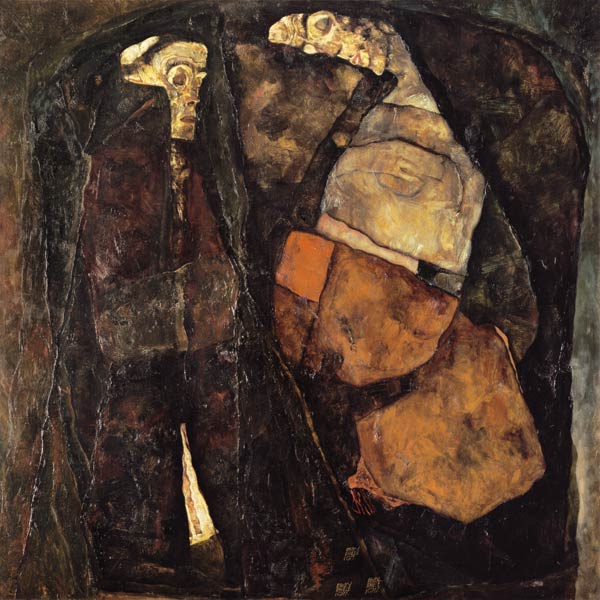 Pregnant woman and death. from Egon Schiele