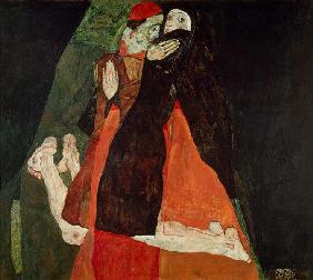 Cardinal and nun (Liebkosung)