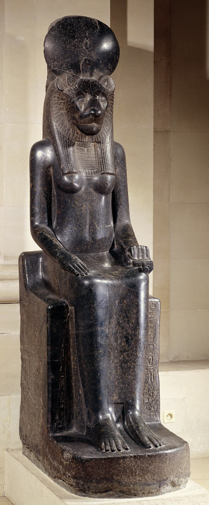 Statue of the lion-headed goddess Sekhmet, from the Temple of Mut, Karnak, New Kingdom from Egyptian