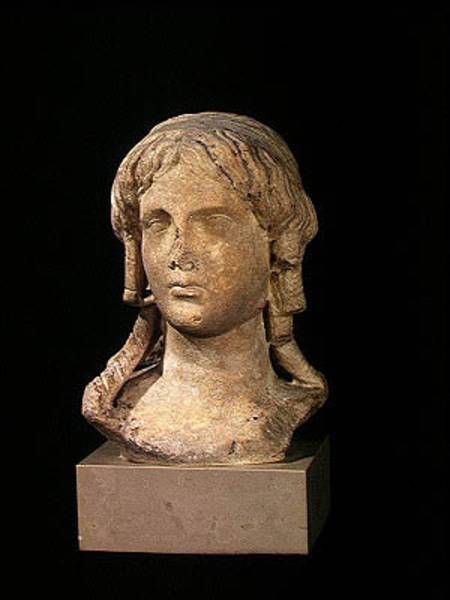 Head of Berenice I (c.317-c.275 BC) or Cleopatra I, Ptolemaic Period from Egyptian