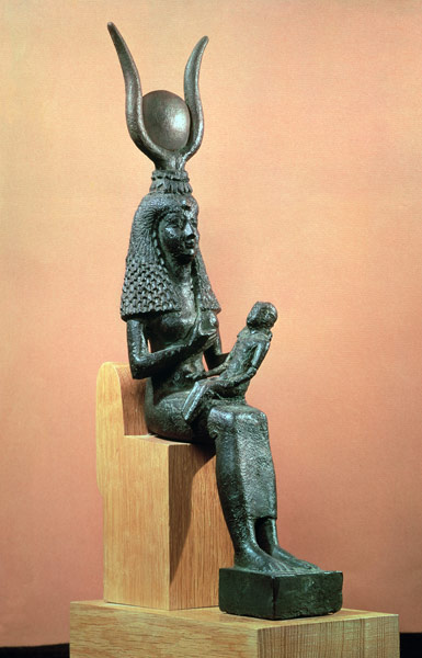 Isis suckling the infant Horus from Egyptian