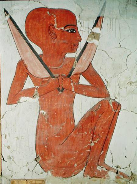 Naos deity, from the Tomb of Nefertari, New Kingdom from Egyptian