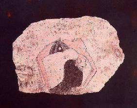 Fragment of a wall painting depicting an acrobatic dancer entertaining at court, New Kingdom, from D