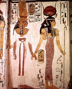 Isis and Nefertari, from the Tomb of Nefertari, New Kingdom